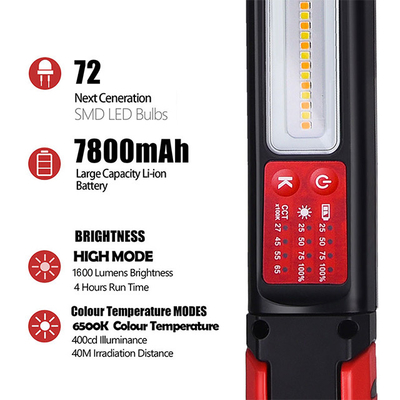 Design de iluminação e circuitos 2700K/4500K/5500K/6500K Luz LED portátil recarregável