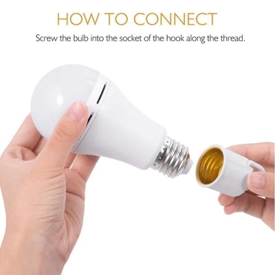 2024 9W 12W 15W 18W E27/B22 Luz de emergência LED alimentada por bateria 2 para iluminação interna