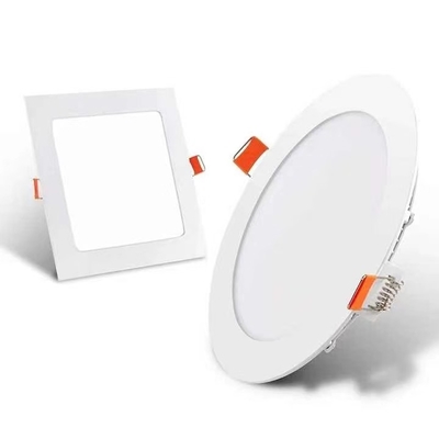 Luz de painel LED Quadrado Redondo 3W 6W 9W 12W 28W 24W Luz de teto 15000 Horas de vida útil