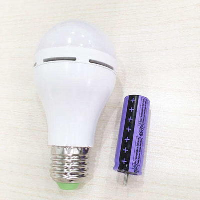 Lâmpada recarregável de 7w E27 B22 LED para iluminação de emergência em alerta de luz diurna de 6000K