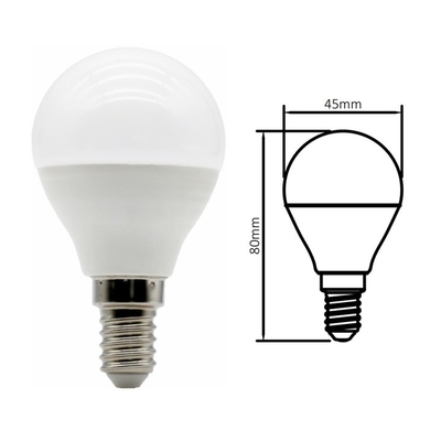 Bolinha de golfe forma lâmpada LED 5W 110v/220v E17 E27 B22 Base personalizável para iluminação interna