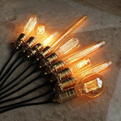 Lâmpada de estilo retro 110v-220v Lâmpada incandescente antiga St64 St58 E26 E27 B22 25w 40w 60w