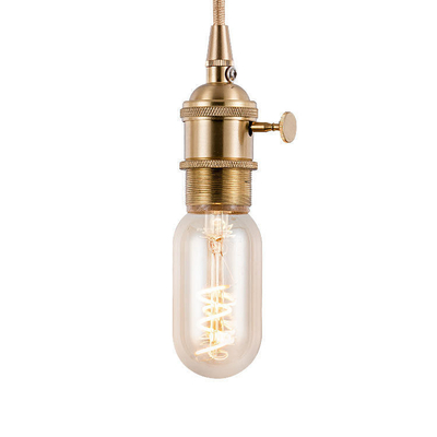 T45 3w lâmpada de filamento de vidro curvo único lâmpada LED flexível suave vintage para iluminação