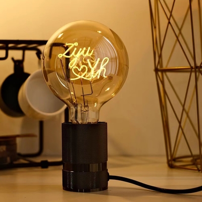 Vidro de âmbar transparente 4W G80/95 Série LED Dimmable Decorative Edison Bulb com CRI Ra 80-90