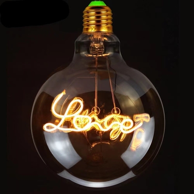 4W série G80/95 lâmpada de filamento LED apagável com 30000 horas de trabalho e 220V-240V de tensão