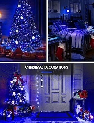 Lâmpada LED azul A19 9W E26 sem escuridão para iluminação exterior de Natal e design de circuitos