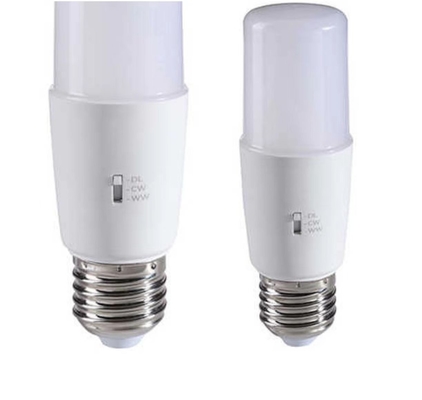 Plástico 8W12W lâmpada de iluminação lâmpada em forma de T 3CCT 3000K/4500K/6000K 36000 horas de vida útil