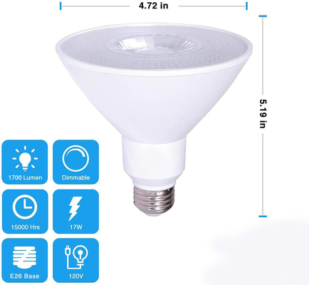 Potência 6 Contagem Branco Frio E26 5000K Luz de Inundação LED lâmpada de iluminação exterior