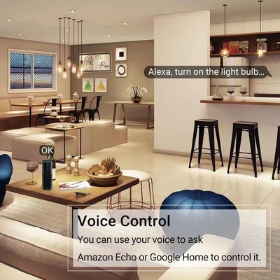Bluetooth sem fio TUYA APP Bulbo LED de controle para mudança de cor e atenuação da luz