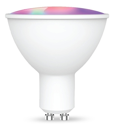 Lâmpada de reflexo inteligente Gu10 controlada por aplicação com eficiência luminosa de 85lm/w