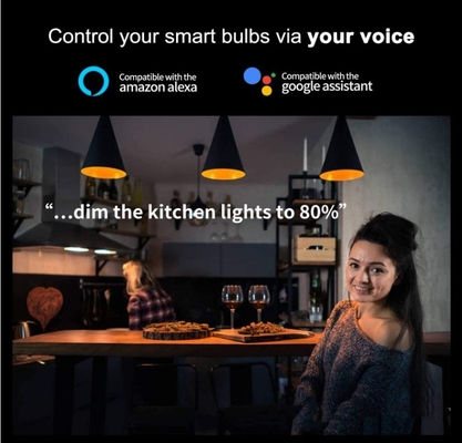 Controle remoto Smart WiFi GU10/MR16 Spot Bulb com Google Alexa e suporte de dimming