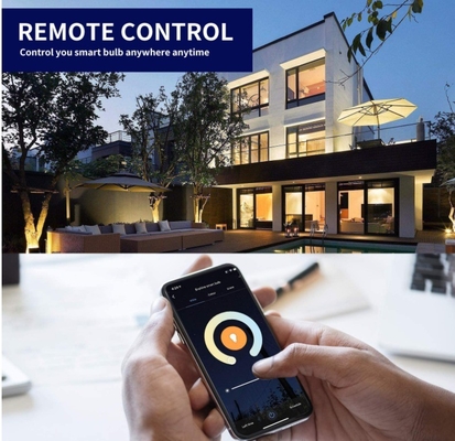 9W E27/B22 Multicolor WiFi Dimmable lâmpada LED Compatível com google alexa Residencial
