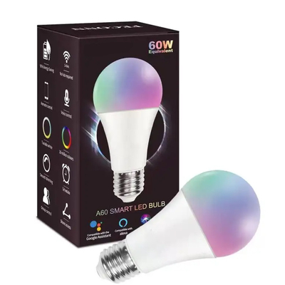 lâmpada LED de alumínio inteligente Zigbee Wifi com aplicativo móvel e controle de voz Google Alexa