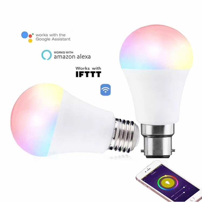 lâmpada LED de alumínio inteligente Zigbee Wifi com aplicativo móvel e controle de voz Google Alexa