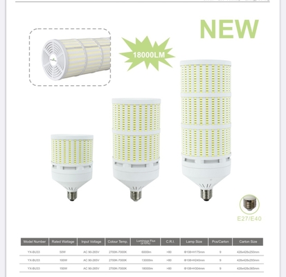 E27 E14 B22 E39 E40 Lâmpada de Armazém 100lm/w lâmpada de milho LED com alta eficiência luminosa
