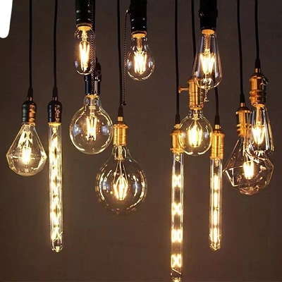 Voltagem de entrada 85-265V E27/B22 4W 6W 8W Vintage Edison lâmpada de filamento LED com 80 Ra