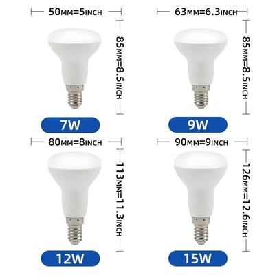 Botão manual R39/R50/R63/R80 lâmpadas LED de alta luminosidade para brilho e economia de energia