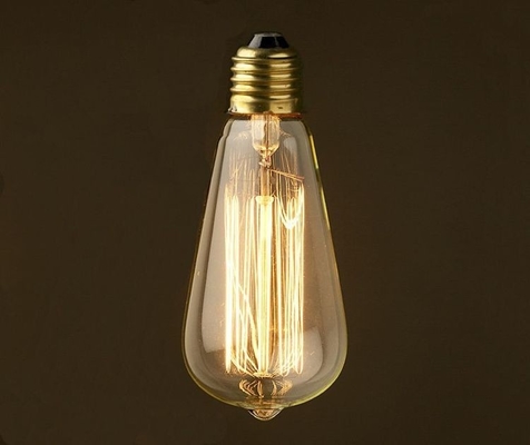 Fornecimento de energia AC LED Filamento ST58 ST64 lâmpada para iluminação doméstica de poupança de energia personalizada