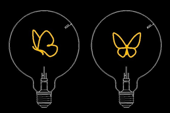 G80 Tipo de base 2W 2200K lâmpadas de filamento LED para iluminação duradoura e de poupança de energia