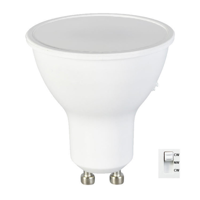 Casa Mobiliário lâmpada LED CCT de 3 passos Câmbio 5W 7W GU10/MR16 Lâmpadas com interruptor