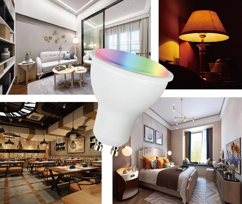 CE UKCA Certificado 5W 120D Smart Wifi APP Controle de voz GU10/MR16 LED Spot Light Hotel