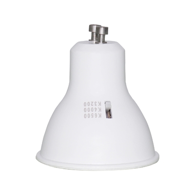 CRI 80 6W 120D GU10 Luz refletora LED atenuável com Multi CCT Seleção 3000K/4000K/6500K
