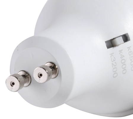 CRI 80 6W 120D GU10 Luz refletora LED atenuável com Multi CCT Seleção 3000K/4000K/6500K