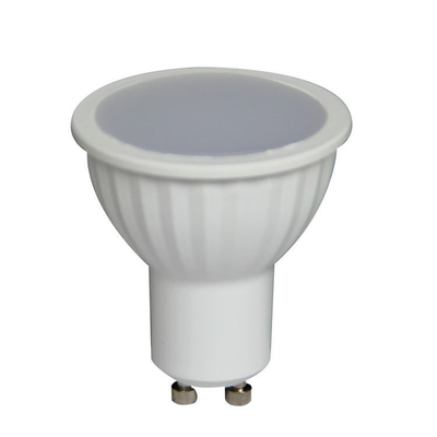 Lâmpadas de refletores LED de alumínio de plástico GU10 para iluminação interna branca