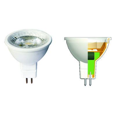 Longo tempo de vida 25000 horas LED MR16 5W 3W Luz de lâmpada 4000K 220V com condutor de IC