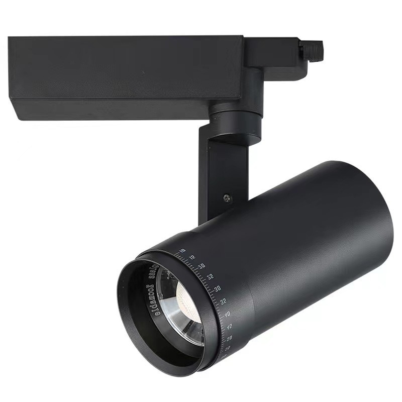90 Ra 1CCT Motorista incorporado Anti-reflexo 10-60 graus Lente zoomável LED Focal Light Track Light 0,8kg