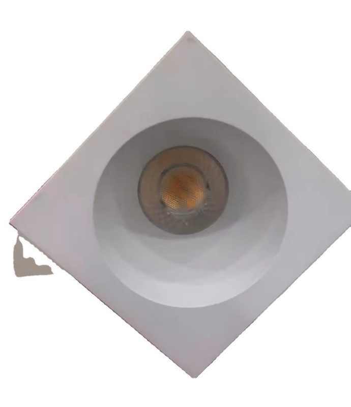 Lâmpadas monocabeça COB Lâmpadas de teto 6W 3000K-3400K-4000K 3CCT Quadrado Antiglare