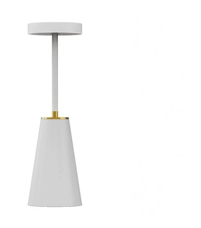 Lâmpada de mesa de ambiente de luz noturna de metal para decoração de luz LED inteligente