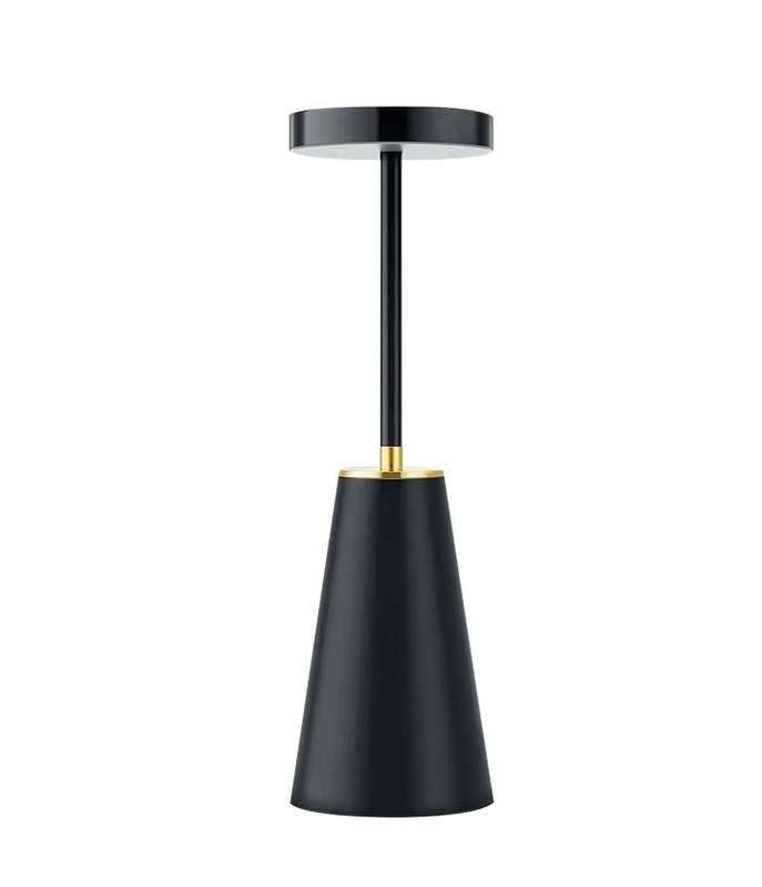 Lâmpada de cama de luz noturna de metal Lâmpada de mesa recarregável sem fio para decoração de quarto