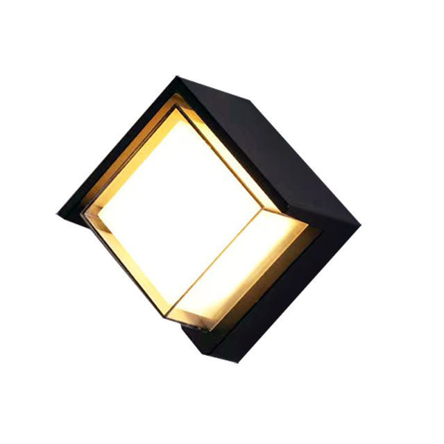 Lâmpada de jardim LED circular e quadrada IP65 exterior 10W 15W para iluminação de economia de energia
