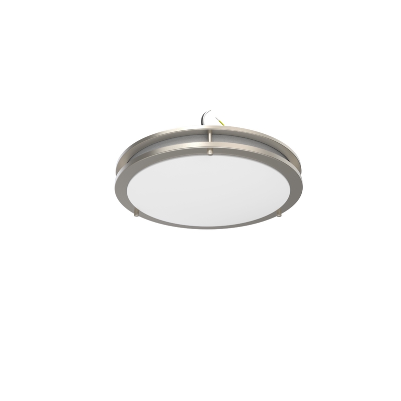 Embalagem de amostras com logotipo do cliente 16 polegadas 25W LED CCT Selecionável Luz de teto de anel duplo