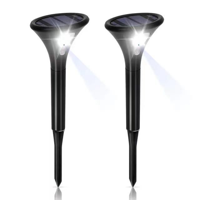 Lâmpada de jardim de carregamento de luz solar sensível ao ar livre para caminho de paisagem