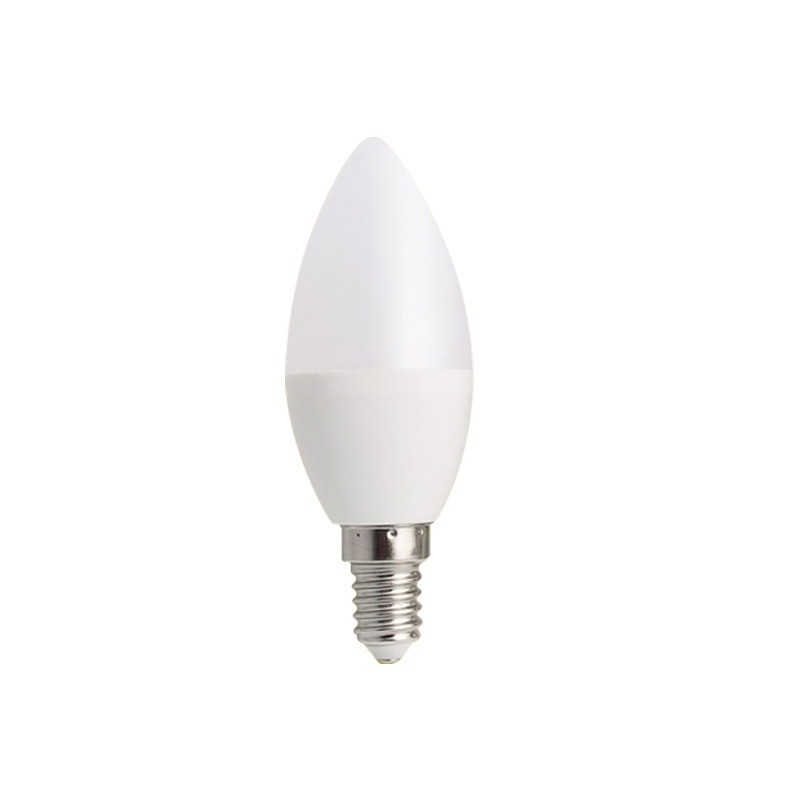 lâmpada de vela LED 6W CRI Ra 80-90 Dimmer de alto suporte personalizavel E14 Luz interior