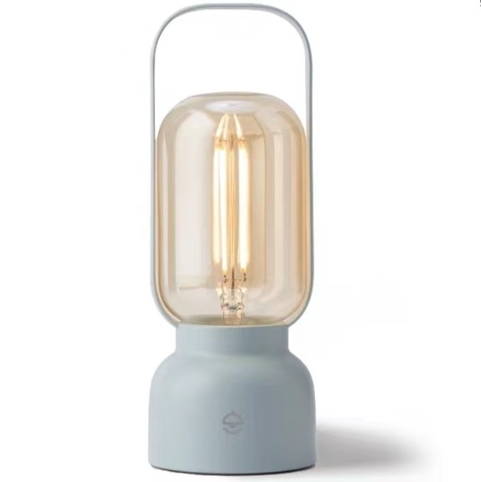 Lâmpada de mesa de material PC ABS Design moderno para festivais de luz noturna e presentes artísticos