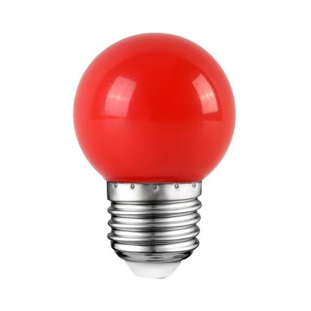 LED G45 Globo luzes de Natal 1W de cores Mini Edison E26 15W equivalente lâmpada vermelha