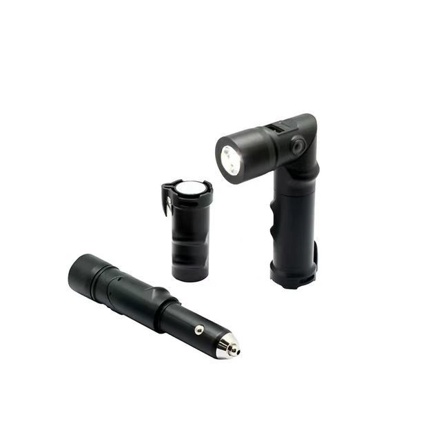 Banco de energia do martelo de segurança com carregador de carro de celular USB de 5,0V / 2,4A e fonte de luz LED