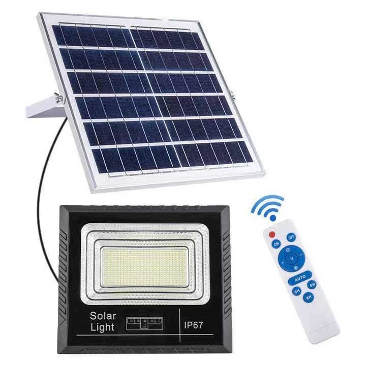 Lâmpada Fluxo luminoso lm 300lm-800lm IP65 Lâmpada de Inundação de Carregamento Solar para Interruptor de Tempo Exterior