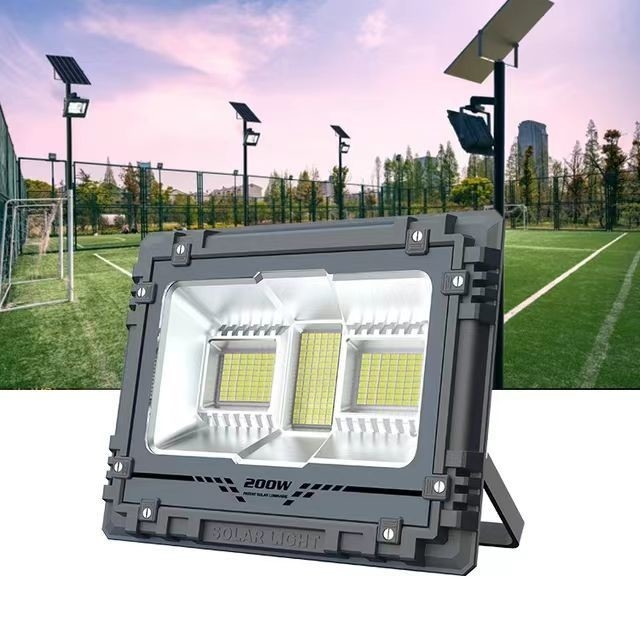 Lâmpada Fluxo luminoso lm 300-800 Lâmpada de inundação de carregamento solar para armazém e estádio