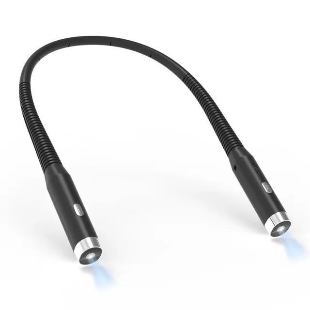 Modo de controlo Interruptor de controlo Led Portátil Flexibilidade de pescoço pendurado de carregamento Livro de luz para bricolage