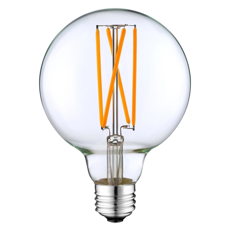 4W G125 E26 LED Sapphire Filament Global Bulb para botão manual e suporte de atenuação