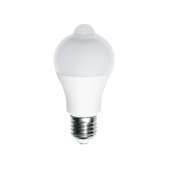 Iluminação doméstica inteligente feita fácil E27 Sensor de movimento lâmpada LED com design personalizado