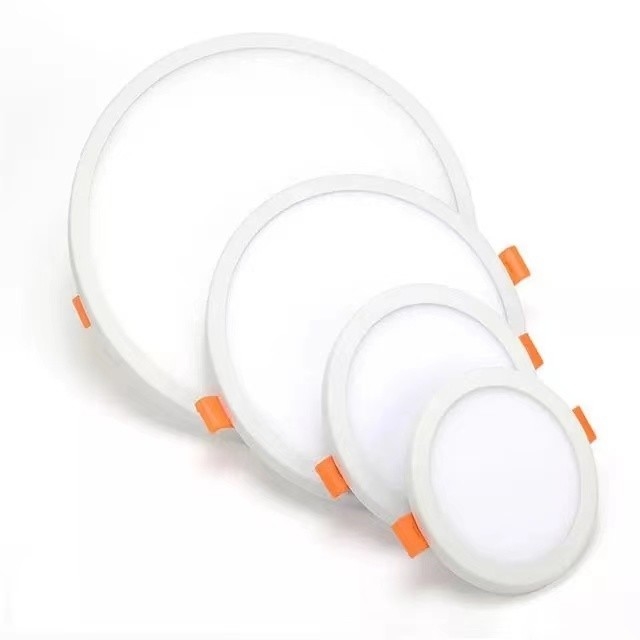 Tempo de vida útil 15000 AC 85-265V 6W 12W 18W 24W Slim Round e Quadrado LED Panel Light