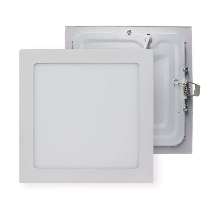 IP20 Classificado Alumínio Quadrado 12 Watt Recessed Led Panel Light Housing para o desempenho