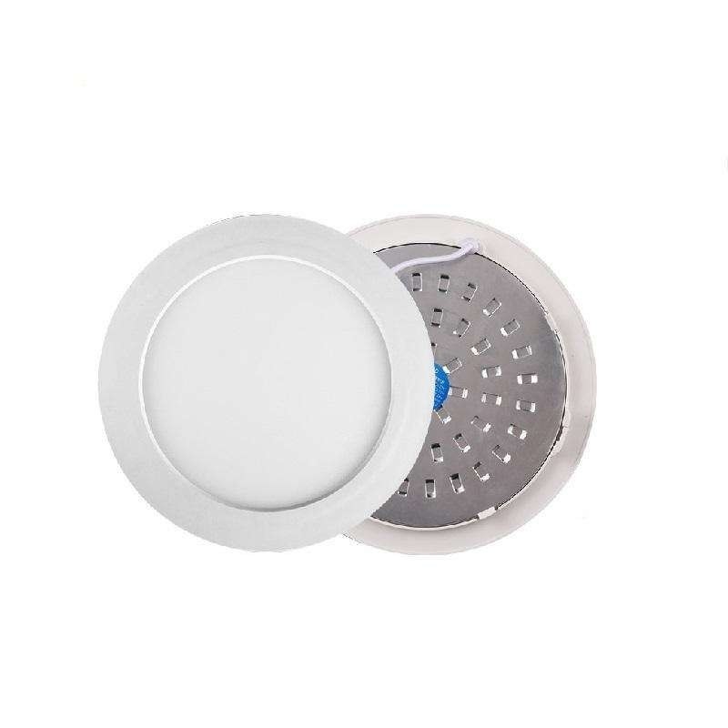 Fluxo luminoso elevado 18W Lâmpada de painel LED redonda para design moderno e economia de energia interna