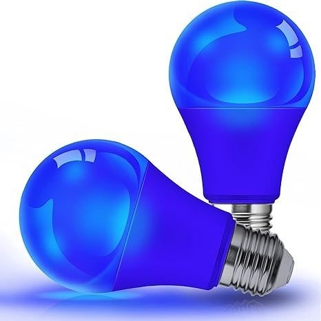 Lâmpada LED azul A19 9W E26 sem escuridão para iluminação exterior de Natal e design de circuitos