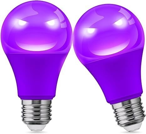 15000 Horas de Trabalho Vida Lâmpada LED Roxa A19 9W para decoração de casa e festa